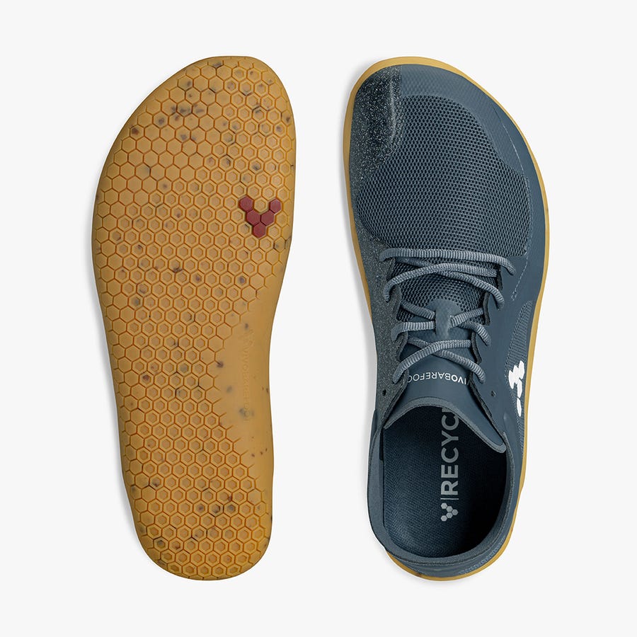 Blue Men's Vivobarefoot Primus Lite III Casual Shoes | Philippines 0087OKIR